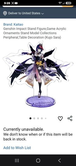 Genshin Impact Collection Fashion Acrylic Stand Anime Figure Gift 15cm New.
Only 20 dollars. 
Incredible deal.