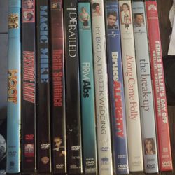 11 DVDs For Sale 