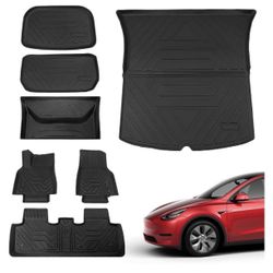Xipoo Tesla Model Y Floor Mats 2020-2023 Four Trunk