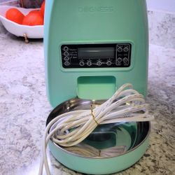 DOGNESS 2L Programmable Automatic Pet Feeder, Aqua Green
