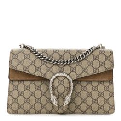 Gucci Supreme Monogram Small Dionysus Shoulder Bag Taupe