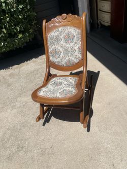 Vintage Folding Rocking Chair