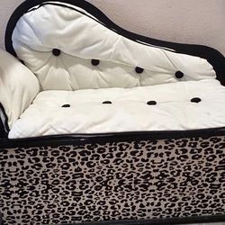 Dog couch with storage compartment 