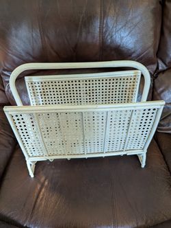 Wicker Magazine Rack
