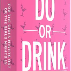 Do or Drink Girls Night - Bachelorette Party and Drinking Games with 250 Cards - Hilarious Challenges for Girls Weekend, 21st Birthdays, Bridal Shower