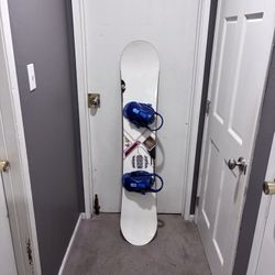 Snowboard with Bindings - Size 153cm