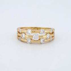 Moissanite Ring for women 925 Sterling Silver with Certificate.