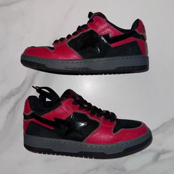 BAPE SK8 Sta Black Red Sneakers US 5 / Women’s 6