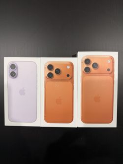 (3) Apple iPhone 17 Regular, Pro, Pro Max Boxes ONLY