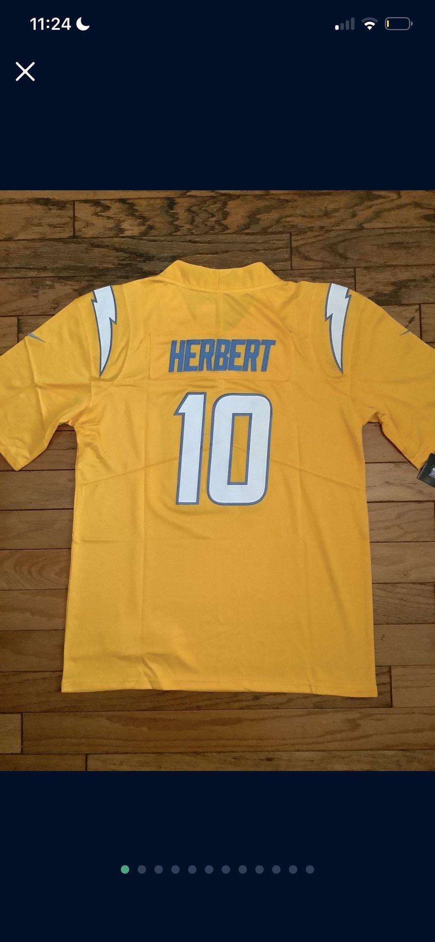 Navy , White, And Gold Justin Herbert Los Angeles Chargers Jersey