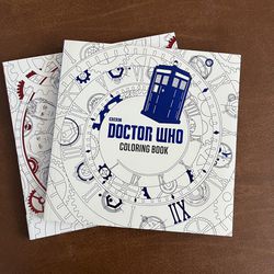 2 Doctor Who Coloring Books 