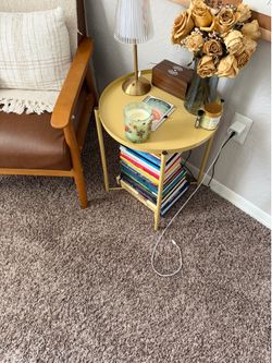 Gold side table