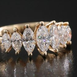 1 CTW Diamond ring- 14K gold/diamond lab grown