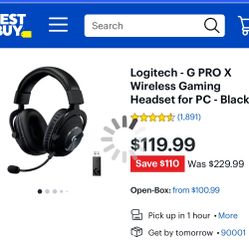 Logitech - G PRO X Wireless Gaming Headset for PC - Black