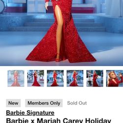 Mariah Carey Christmas Holiday Barbie 