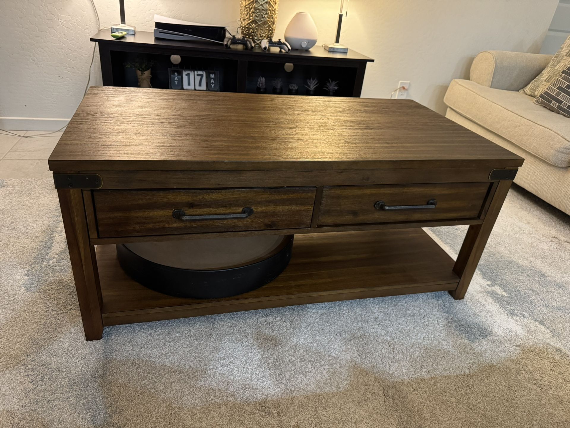 Heavy Wood Coffee Table