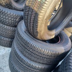 BRIDGESTONE 265/65/17/ $320 SEMI NEW FOUR TIRES ALSO WE HAVE NEW TIRES ON ESPECIAL PRICES