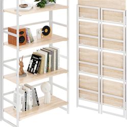White Foldable Bookshelf 