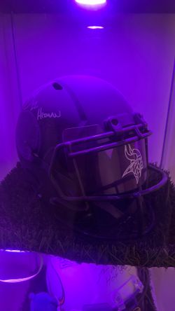 Harrison Smith signed replica helmet