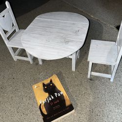 Wood Table And Chairs  Doll Furniture