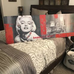 Large Canvas Print Of Marilyn Monroe & New York