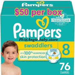 Pampers Swaddlers Size 8 Jumbo Box