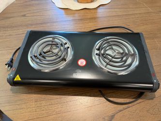 BLACK + DECKER Double Burner Portable Buffet Range Midel: DB1002B