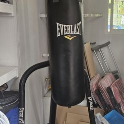 everlast punching bag with stand 75 Lb