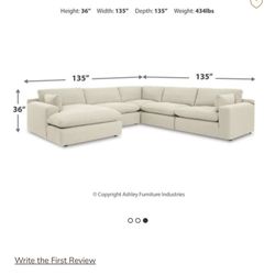 6 Piece Sectional Cloud Couch