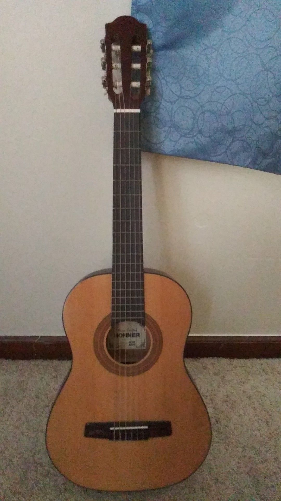 Acoustic guitar with nylon strings