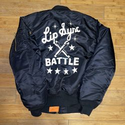 Lip Sync Battle Crew Member Reversible Black Bomber Jacket RARE
