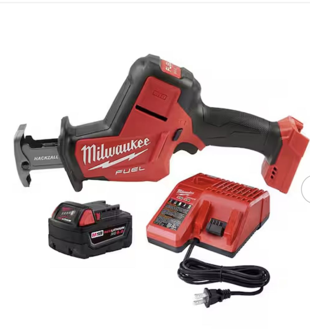 Milwaukee 2719-21 M18 FUEL Brushless HACKZALL 5.0ah Battery + Charger