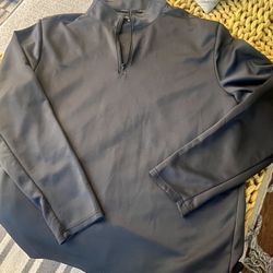 Layer 8 Men’s Soft Athletic Long Sleeve Qwick Dry Circular Knit 1/4 Zip Pullover (Gray, XXL)