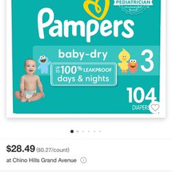 Pampers Diapers Size 3