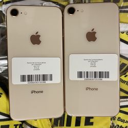 Factory unlocked apple iphone 8 64 gb, store warranty $200 each 