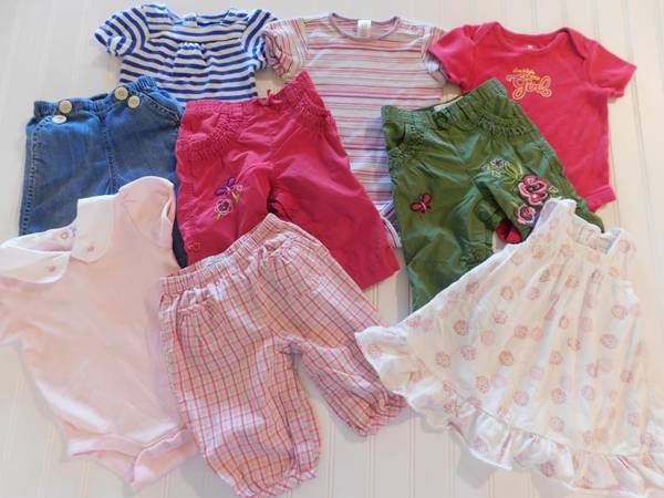 ALL BABY GAP Girls 3-6 Month Summer Outfits Girls Clothes Lot