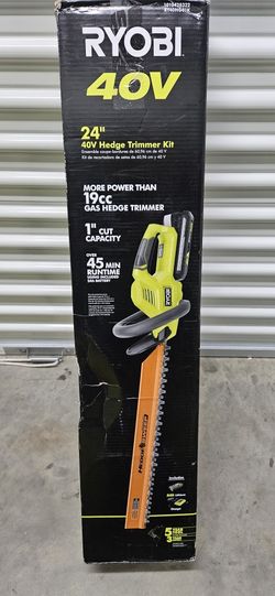 New 40V Ryobi 24" hedge trimmer kit