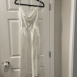 Elegant White Lingerie Dress