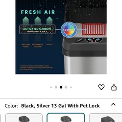 Trash Can For Protect By Pets And Kids