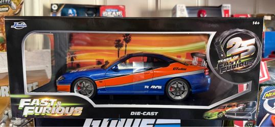 Jada Fast & Furius 25th Anniversary 2001 Nissan Silvia S15. “ Mona Lisa” Target Exclusive 1:18 Scale