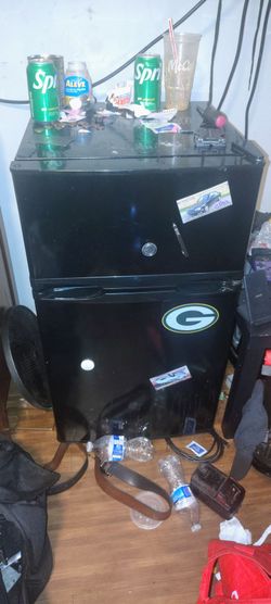 Mini fridge with freezer