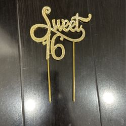 Sweet 16 cake Topper 