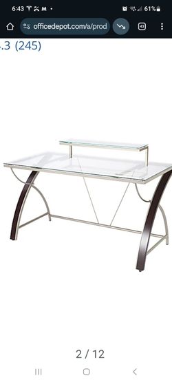 Glass desk