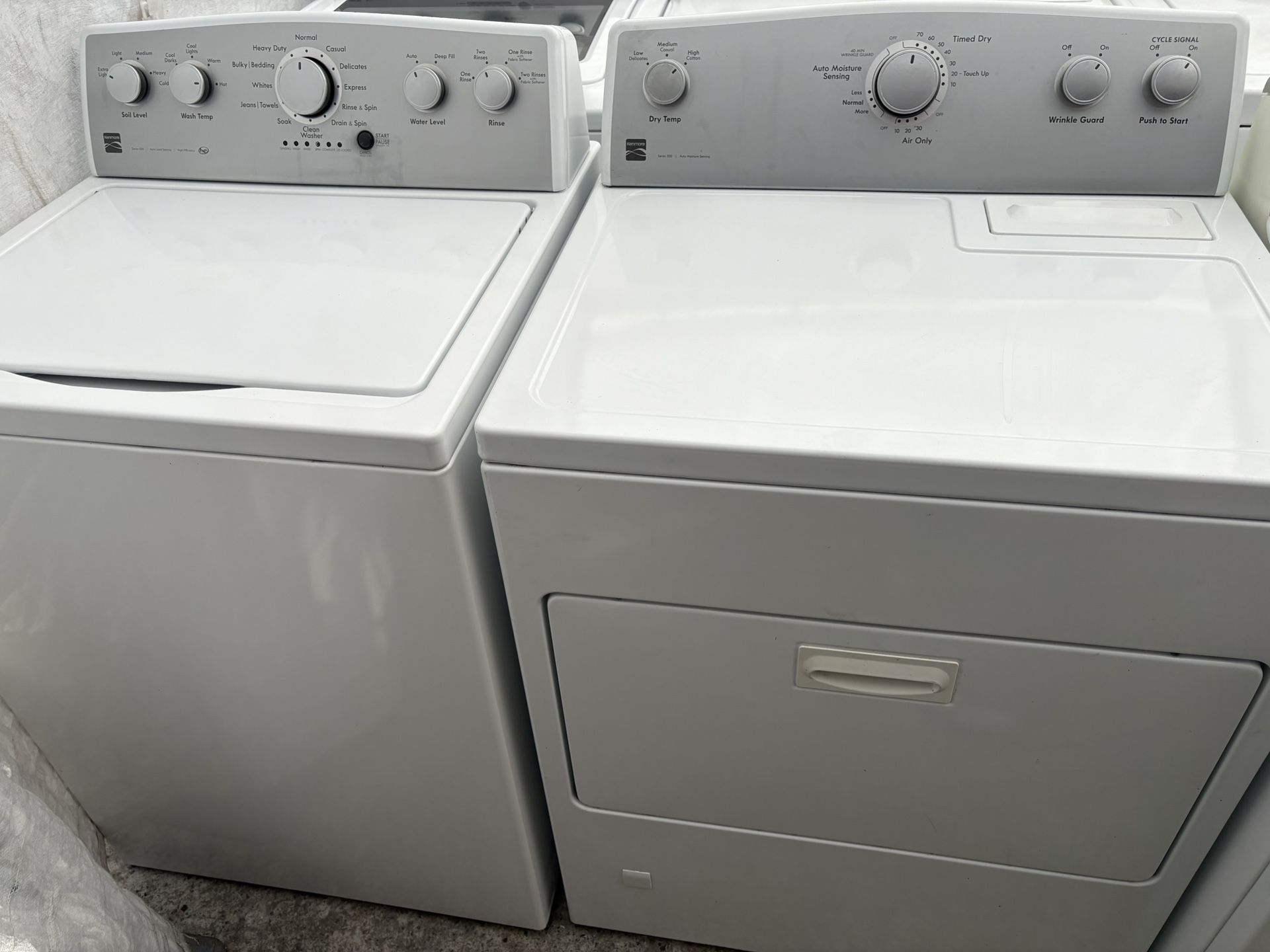 Newer Kenmore Washer Dryer Gas Set