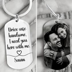 Handmade Family Love Handmade Stainless Steel Keychain 