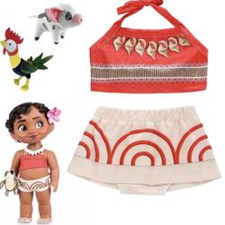 Baby Moana Costume / Disfraz De Moana Bebe 