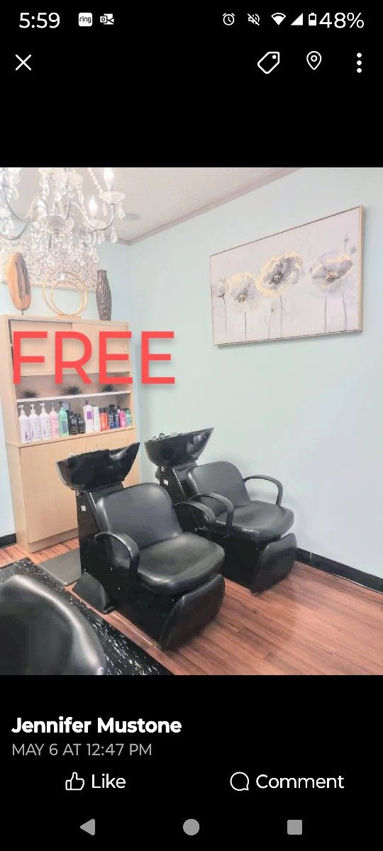 Free Shampoo Station Cabinet