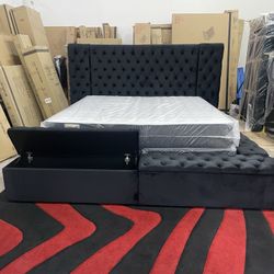 $1299 Brand New King Bed Frame With Mattress (Read Description Below)