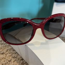 Prada Red Framed 