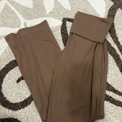 Brown Flared Leggings 